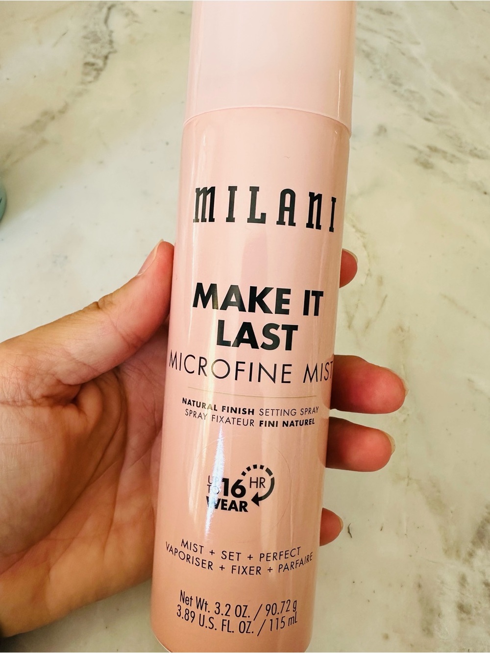 Milani Make It Last Microfine Mist Setting Spray — Light Pink